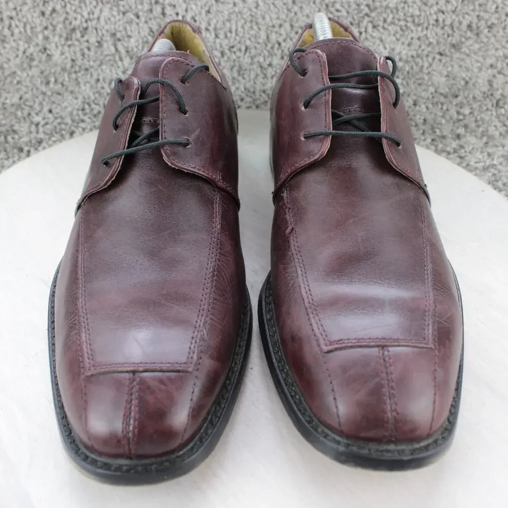 Florsheim Midtown Apron Split Toe Burgundy Leather Derby Mens 10 D
